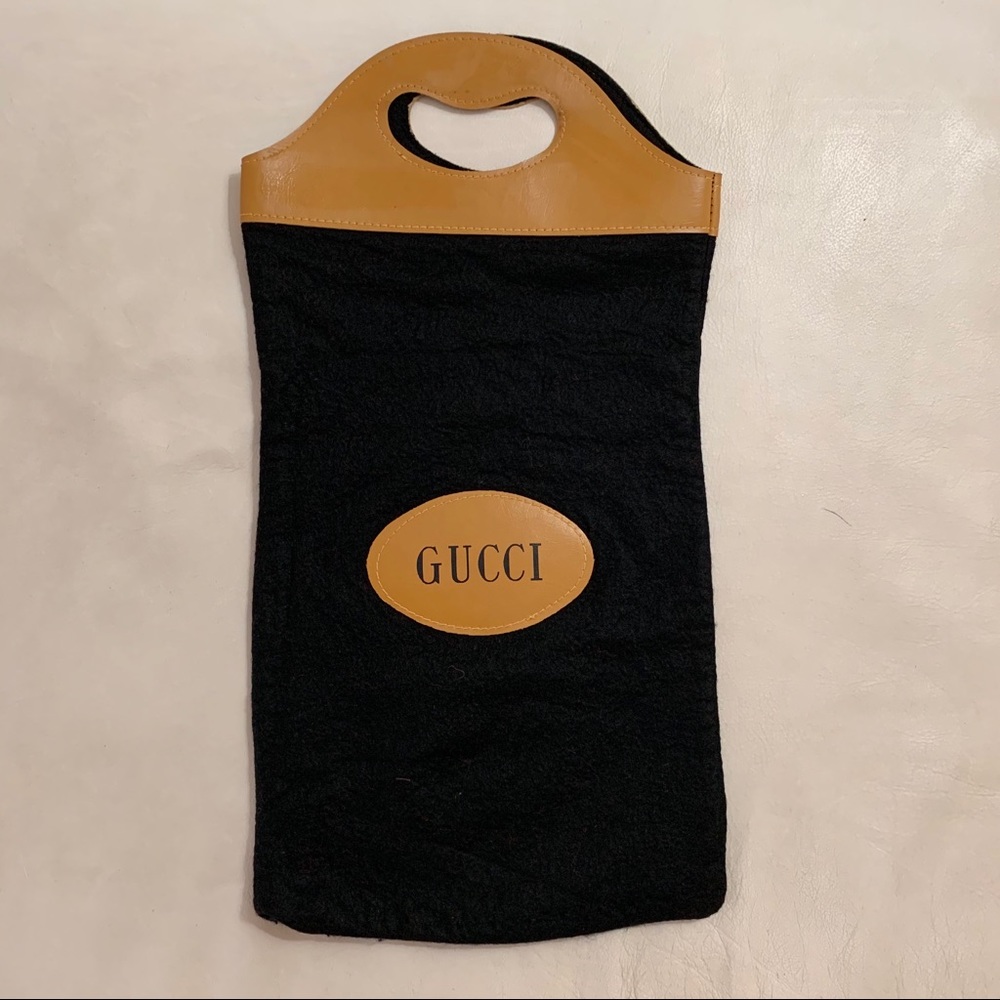 HOST PICK 🔥RARE🔥 Vintage Gucci Small Wool Tote - Picture 3 of 8